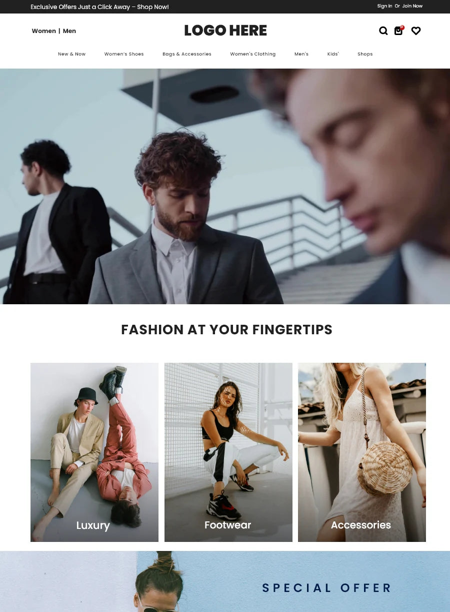 Free Online Fashion Store Shopify Template