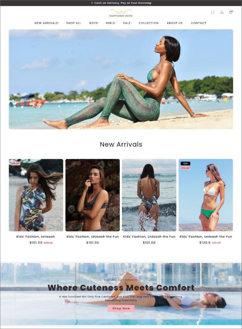 Premium Swimwear Store Shopify Template